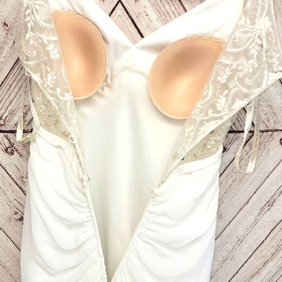 Wedding / Pageant Gown - Sweetheart neckline, beaded sheer illusions back. - Picture 6 of 8